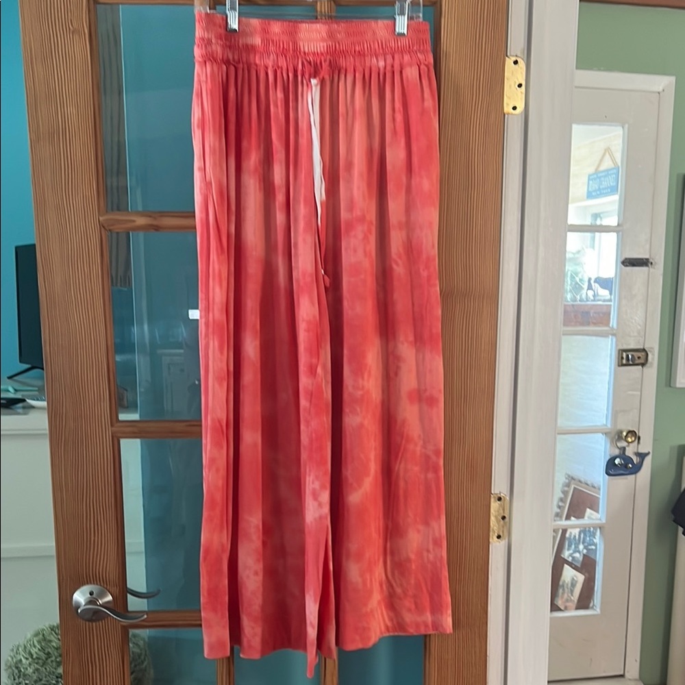 Saturday Sunday for Anthropologie Tie-Dye Wide-Leg Beach Pants